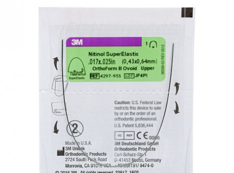 Дуга нитиноловая Unitek Super Elastic .014 ВЧ  ФIII 3М
